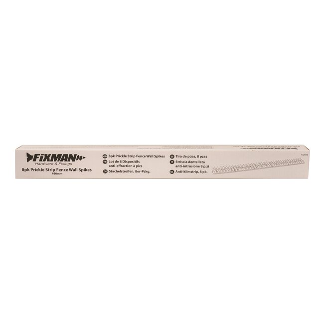 Fixman antiklimstrips - polypropyleen - inbraak- en dierenwering - 49 cm - bruin - 8 stuks - voor hekwerk en muren