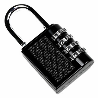 Stahlex Hangslot met cijfercode - stalen constructie - 80 mm - zwart