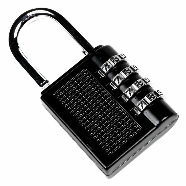 Stahlex Hangslot met cijfercode - stalen constructie - 80 mm - zwart