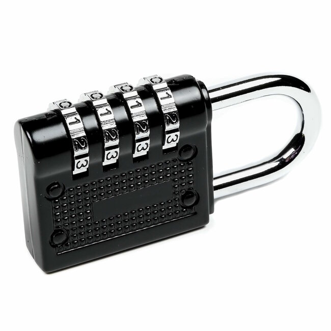 Stahlex Hangslot met cijfercode - stalen constructie - 80 mm - zwart