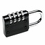 Stahlex Hangslot met cijfercode - stalen constructie - 80 mm - zwart