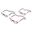 Benson Magnetische leesbril - verstelbaar - sterkte +1.00 - rood - unisex