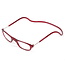 Benson Magnetische leesbril - verstelbaar - sterkte +2.50 - rood - glanzend