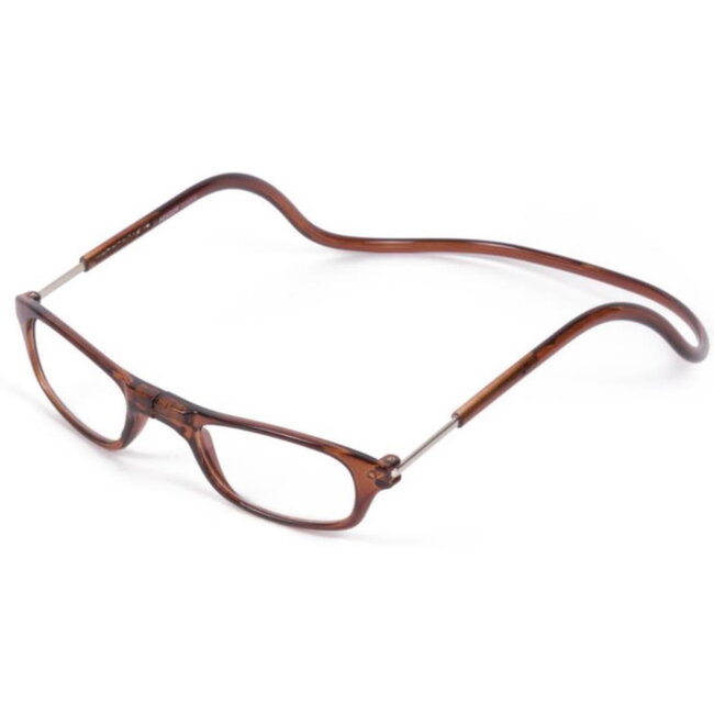 Benson Magnetische leesbril - verstelbaar - sterkte +2.50 - bruin - unisex