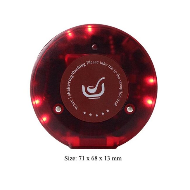 Retekess Gastenoproepsysteem - kunststof, mat zwart - draadloos met laadstation - 10 ontvangers - horeca en zelfbediening