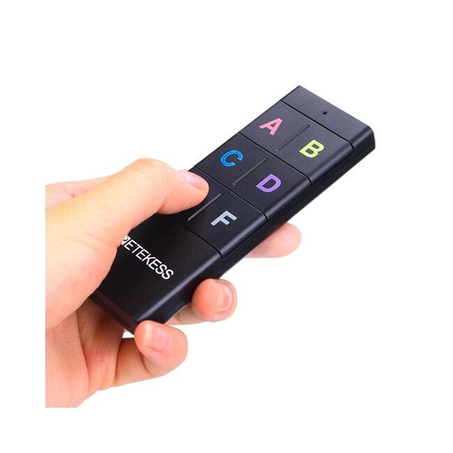 Retekess Sleutelvinder set - draadloos met afstandsbediening - bereik 15-35 m - 6 ontvangers - licht- en trilsignaal - 80 dB