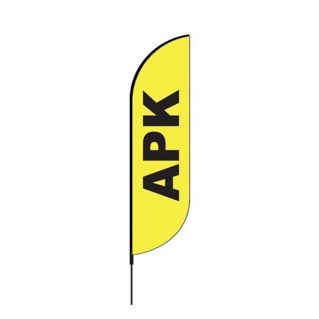 Proflag Beachflag Convex S-60 x 240 cm - Apk