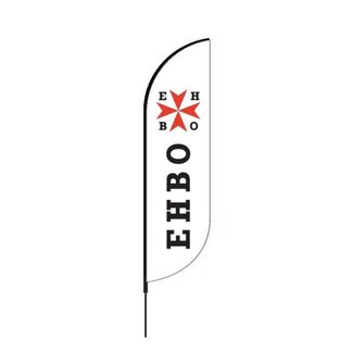 Proflag Beachflag Convex S-60 x 240 cm - Ehbo - Vlag Los