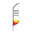 Proflag Beachflag Convex S-60 x 240 cm - Snackbar - Vlag Los