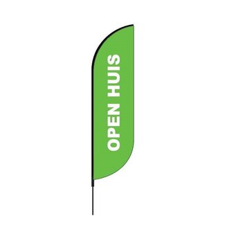 Proflag Beachflag Convex S-60 x 240 cm - Open Huis