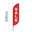 Proflag Beachflag Convex S-60 x 240 cm - Sale Print - Vlag Los