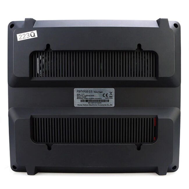 Retekess Volgnummersysteem - kunststof - draadloos 3-cijferig display met console - 26,5x23,5x6,5 cm - zwart - 3-delig - horeca