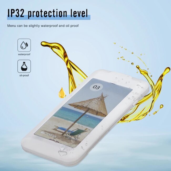 Retekess Gastenoproepsysteem horeca - kunststof, waterbestendig IP32 - zoemer 10,5 x 5,1 x 1,1 cm, 400 m - wit - 20 stuks