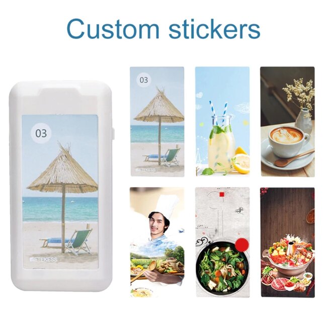 Retekess Gastenoproepsysteem horeca - kunststof, waterbestendig IP32 - zoemer 10,5 x 5,1 x 1,1 cm, 400 m - wit - 20 stuks