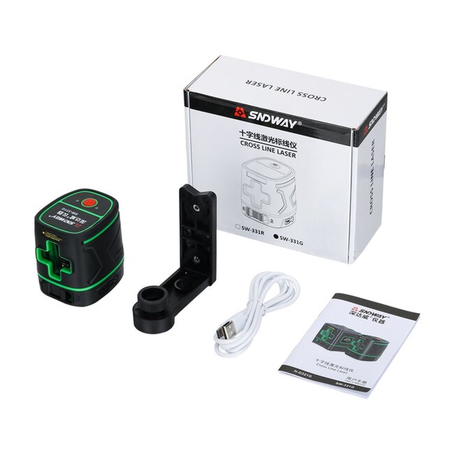 SNDWAY Bouwlaser Level 2 Groen Lijnen Kruislijnlaser - Sw - 331G