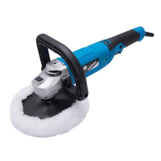 Silverline Schuur- en polijstmachine - 1200 Watt - Ø 180 mm - Inclusief accessoires - Variabele snelheid Silverline Schuur- en polijstmachine - 1200 Watt - Ø 180 mm - Inclusief accessoires - Variabele snelheid