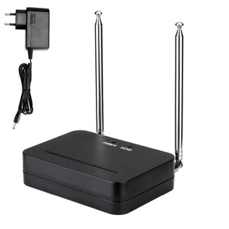 Retekess Signaalversterker voor oproepsystemen - kunststof - dubbele antenne, 1000 m - 10 x 7 x 2,5 cm - zwart - grote ruimtes