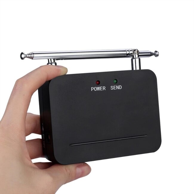 Retekess Signaalversterker voor oproepsystemen - kunststof - dubbele antenne, 1000 m - 10 x 7 x 2,5 cm - zwart - grote ruimtes