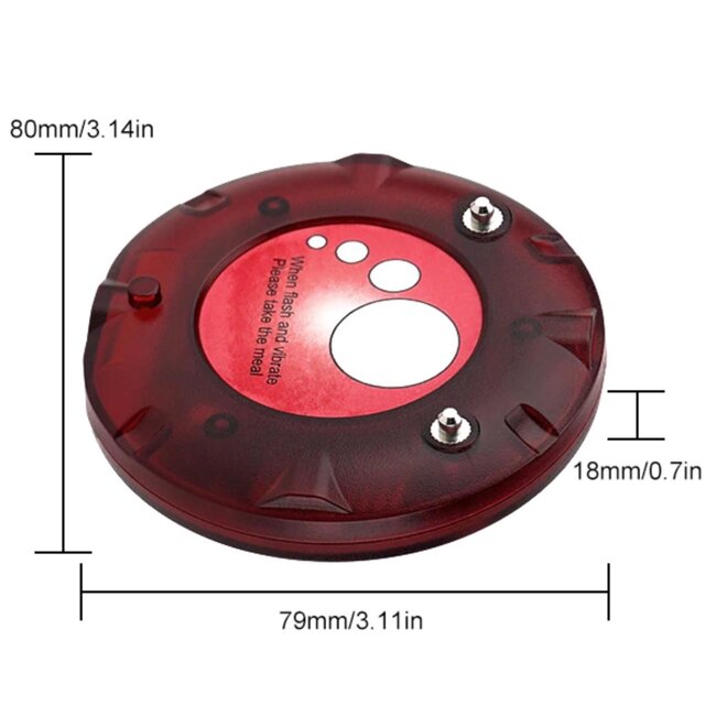 Retekess Gastenoproepsysteem - kunststof - gasten oproepen, met laadstation - 8,05 x 1,5 cm - zwart - 10 stuks - horeca