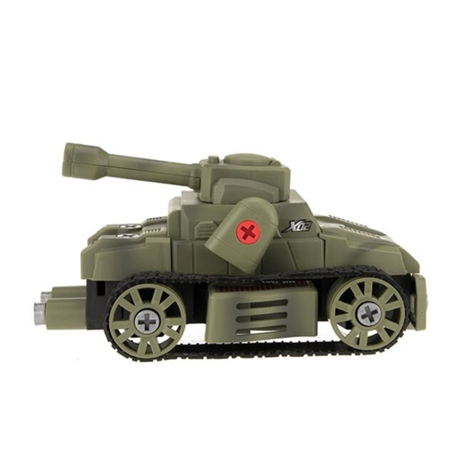 Toi-Toys Militaire Tank - 23 cm - Groen