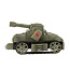 Toi-Toys Militaire Speelgoedtank - 23 cm - Groen - Draaibare Toren - Met Raketten