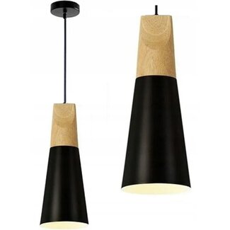 TooLight Scandi Hanglamp - E27 - Ø 14.5 cm - Zwart