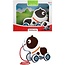 Toi-Toys Wiebelhond Trekfiguur - Zwart/Wit - Voor Peuters - Vanaf 18 Maanden