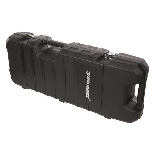 Silverline Elektrische breekhamer 1500 watt - 45 joule slagkracht - met rolkoffer en 30 mm beitels - voor metselwerk en asfalt