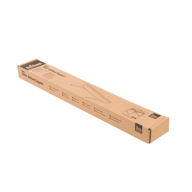 Triton Uitvoer ondersteuningsbeugel - Verstelbaar - Roestbestendig - 670 mm