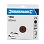 Silverline Klittenband schuurschijven aluminiumoxide 8-gats stofafvoer Ø 225 mm bruin 10 stuks korrel 120 voor muurschuurmachines