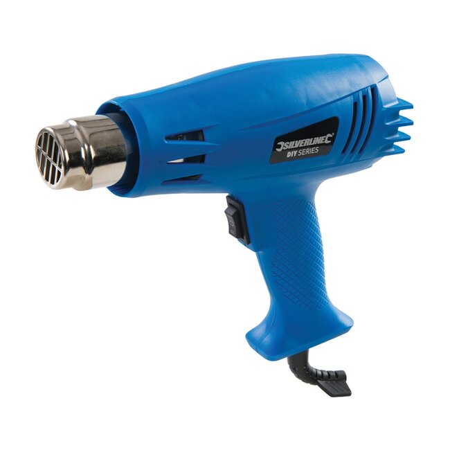 Silverline Heteluchtpistool - 1500W - 2 hittestanden - 500°C - Inclusief reductiekop