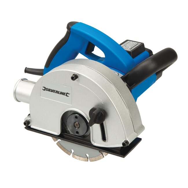 Silverline Krachtige muurzaag - verstelbare zaagbreedte - dubbele snijschijven - 1700 W - Ø 150 mm