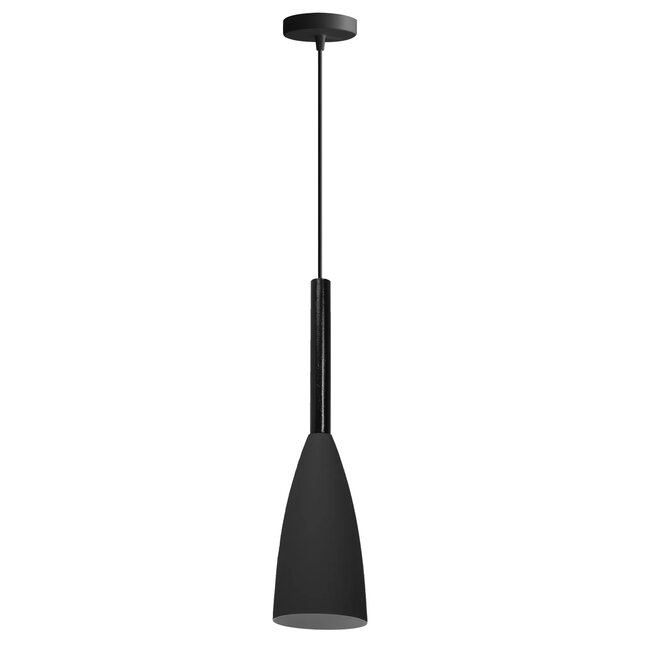 TooLight Letiz Hanglamp - E27 - Ø 10 cm - Zwart