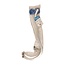 Silverline Ladder nokhaken - aluminium - polymeer wielen - 101,5 cm - 2 stuks
