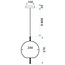 TooLight  APP669-1CP Hanglamp - E27 - Ø20 cm - Wit/Goud