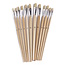 Benson Penseelset - Platte kwasten - 12 maten - Voor jong en oud - Creatieve projecten