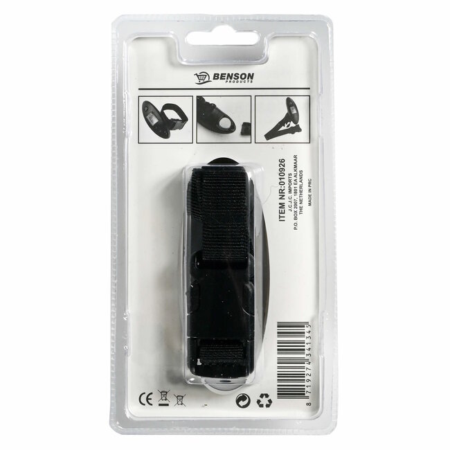 Benson Digitale bagageweegschaal - 40 kg - nauwkeurig - compact - zwart of grijs