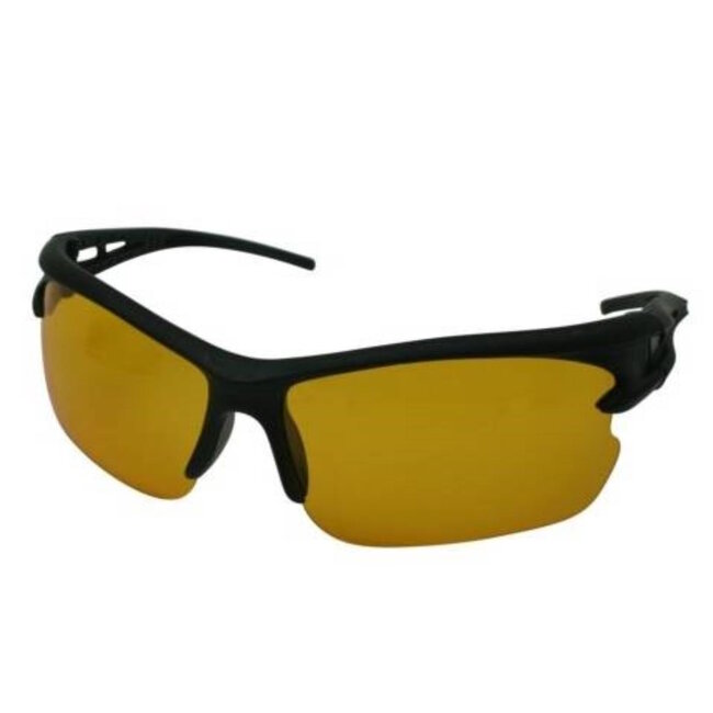 Benson Nachtzichtbril - Gepolariseerd - Amberkleurig - Zwart - 100% UV-bescherming