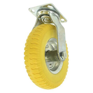 Benson Zwenkwiel met antilek band - 130 kg draagkracht - 2.50-4 - Geel Benson Zwenkwiel met antilek band - 130 kg draagkracht - 2.50-4 - Geel