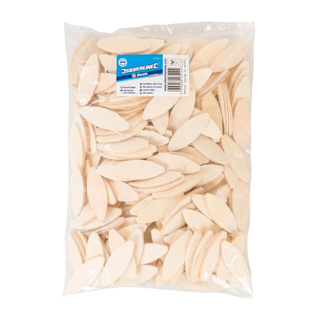 Silverline Lamellen - Gelamineerd hardhout - Maat 10 - 200 stuks