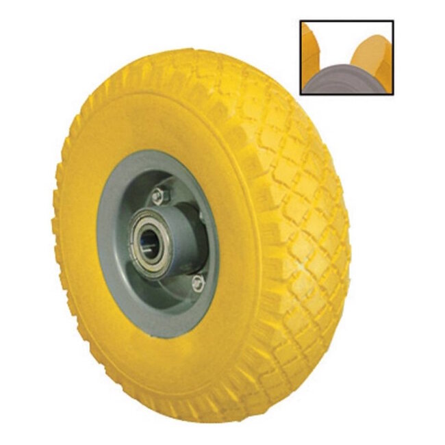 Benson Bokwiel met anti-lek band - 130 kg draagkracht - 2.50-4 - duurzaam en betrouwbaar