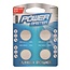 Powermaster Knoopcelbatterij - lithium - CR2025 3 V - zilver - 4 stuks - 0% kwik - voor horloges, camera's en speelgoed
