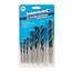 Silverline Houtboor set - 7-delig - Ø 4-16 mm - hoog carbon staal - dubbele fluit