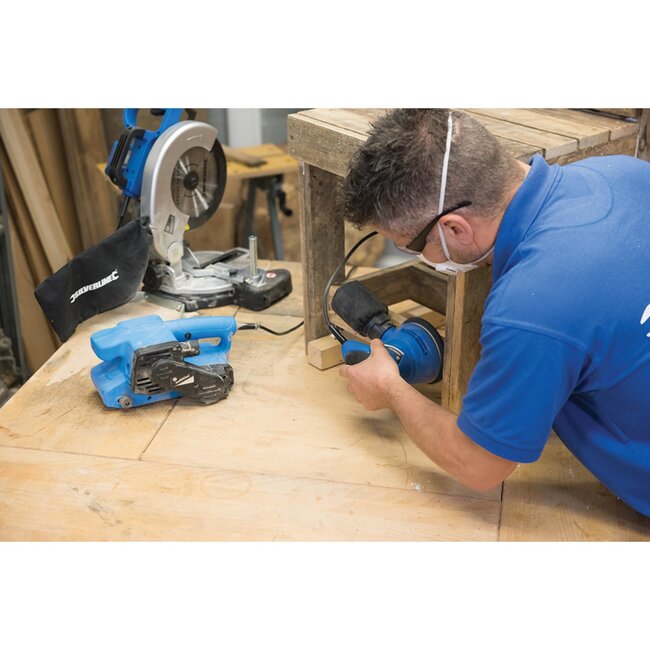 Silverline Excenterschuurmachine - kunststof behuizing - diameter 125 mm - 240 W - ergonomisch met stofzak - voor fijn schuurwerk