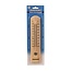 Silverline Houten thermometer - kwikvrij - binnen en buiten - -40°C tot +50°C - 250x60x10 mm