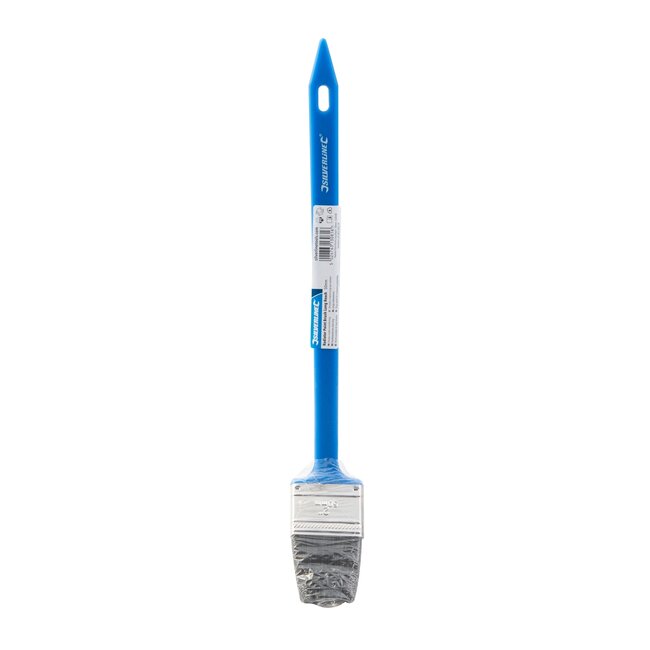 Silverline Radiatorkwast - varkenshaar, kunststof handvat - gehoekte kop, flexibel - 50 mm, 325 mm - zwart - voor radiatoren