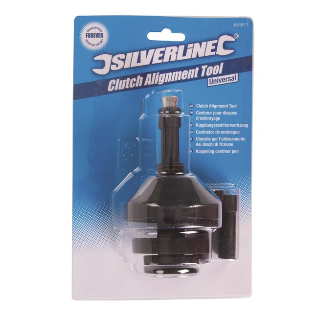 Silverline Koppelingscentreerpen - nylon/staal - universeel met hulzen (3 stuks) - koppeling uitlijnen in auto's en bedrijfswagens