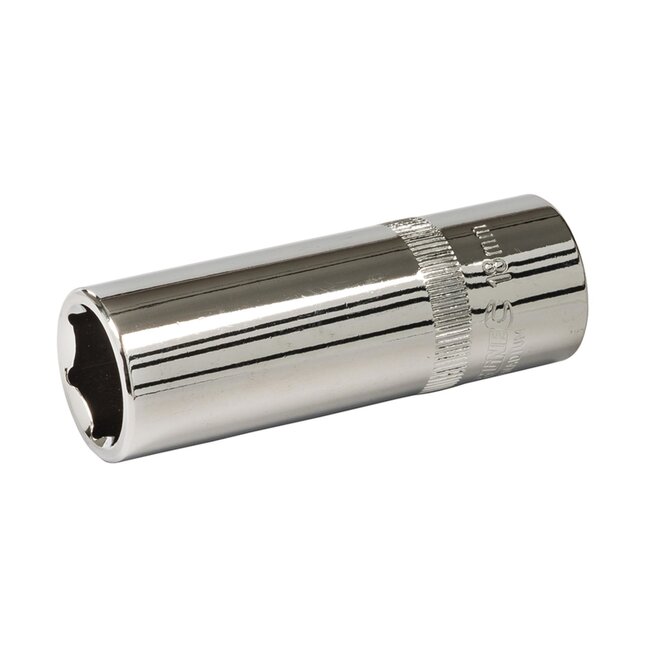 Silverline Diepe metrische dop - 18 mm - chroom vanadium - maximale koppeloverdracht
