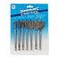 Silverline Platte speedboor set - 7 delig - Ø 10-40 mm - gehard carbon staal - nauwkeurige punt