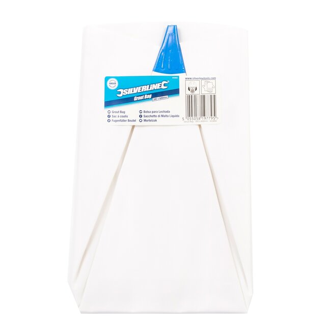 Silverline Voegenzak met gevormd mondstuk - vinyl - opening op maat - 300 x 600 mm - transparant - voor precies voegwerk